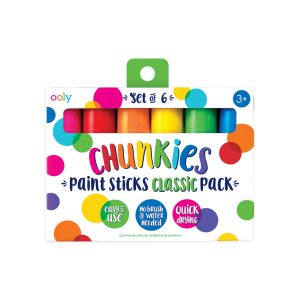 OOLY – 6 Farbstifte Neon „Chunkies“