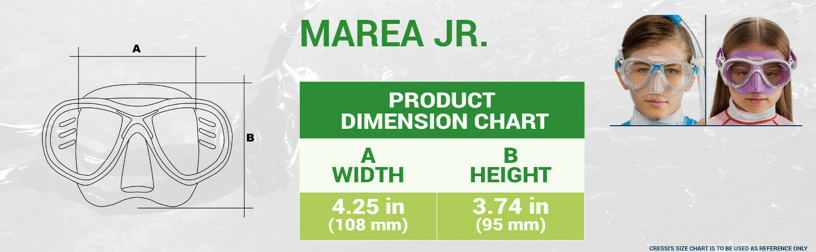 Cressi Palau Kid Bag Schnorchelset Flossen Maske Schnorchel pink 29-32 32-35 ros – Bild 4