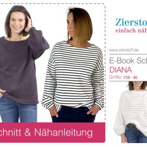 Oversized Shirt mit weitem Arm, “DIANA”, Gr. 158 – 46 [Digital]