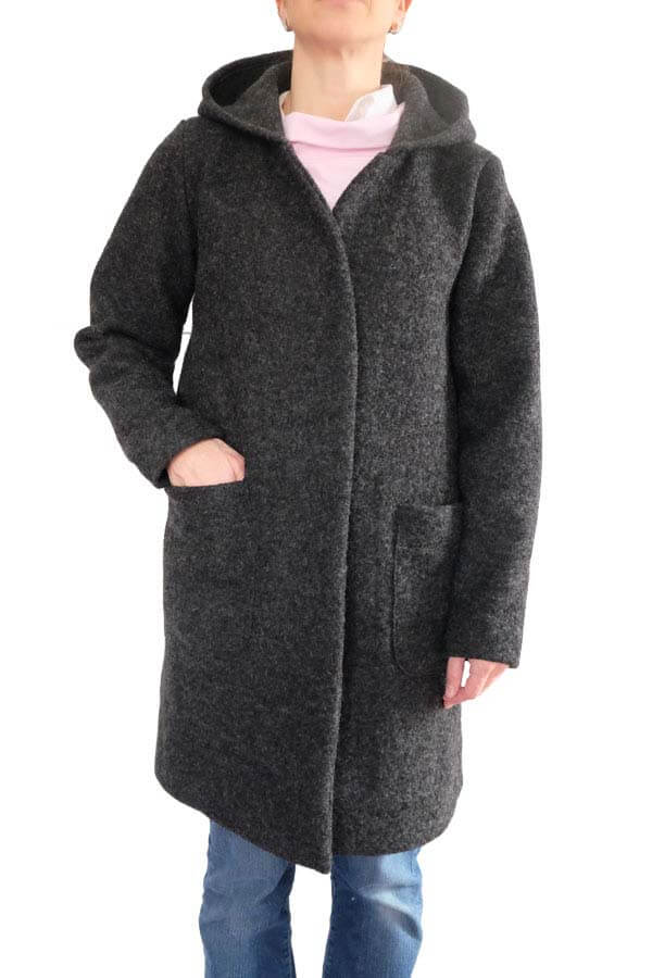 Wollstoff, gekochte Wolle, Wollwalk, Kiwi – Bild 6