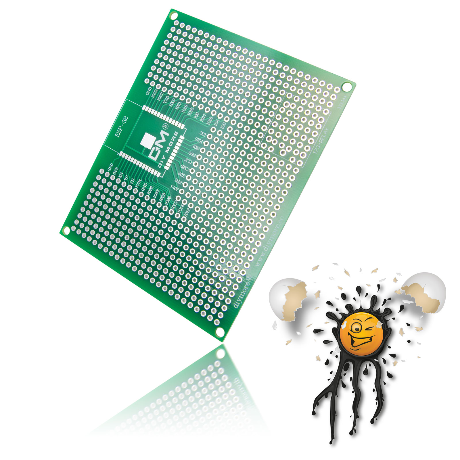 ESP32 WROOM Development Set 90×70 Dev. Board + Pins + Widerstände – Bild 5