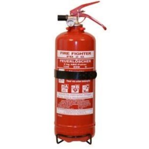 Feuerlöscher Pulver ABC 2kg mit Druckanz, Modell PD 2 G