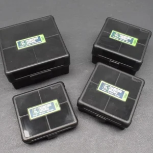 Frankford Arsenal Munitionsbox #1005 mit Scharnier, für 100 Patronen Kal. .17 Rem., .222 5,6×50 Neuware zum Sonderpreis 3er-Set