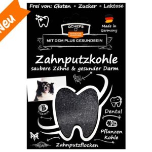QCHEFS Zahnputzkohle (Zähne sauber & Darm gesund)