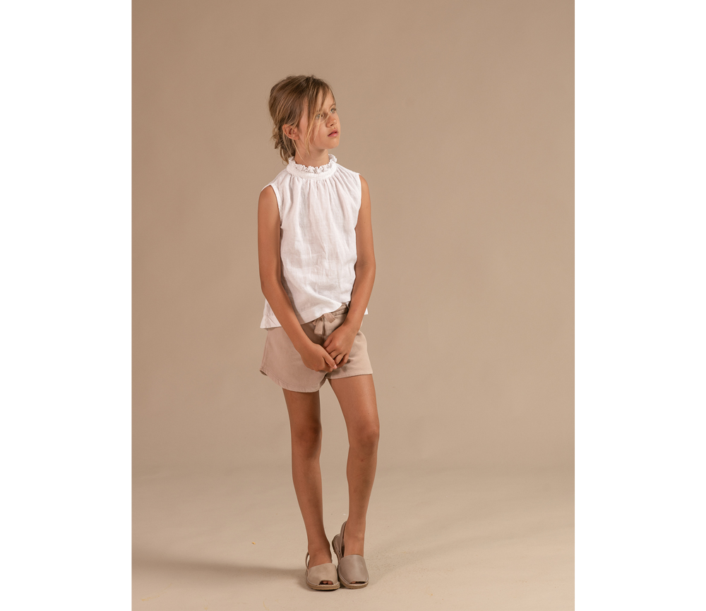 LongLiveTheQueen – Sweat Shorts, Creme , Biobaumwolle – Bild 3