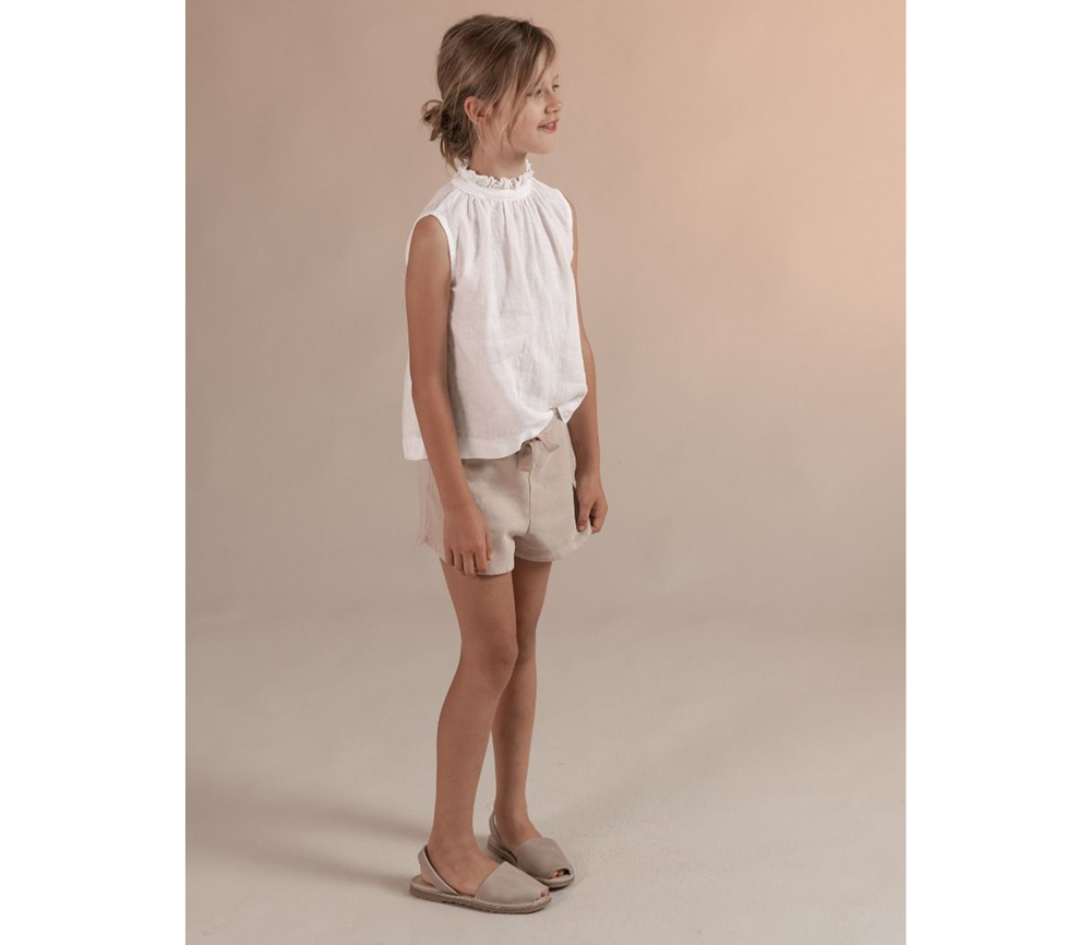 LongLiveTheQueen – Sweat Shorts, Creme , Biobaumwolle – Bild 4