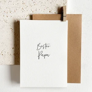 Unique Love – Klappkarte „Bester Papa“