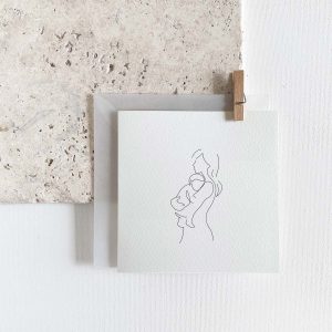 Unique Love – Klappkarte „Mama & Baby“