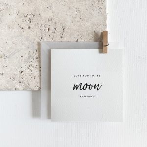 Unique Love – Klappkarte „Love you to the moon“