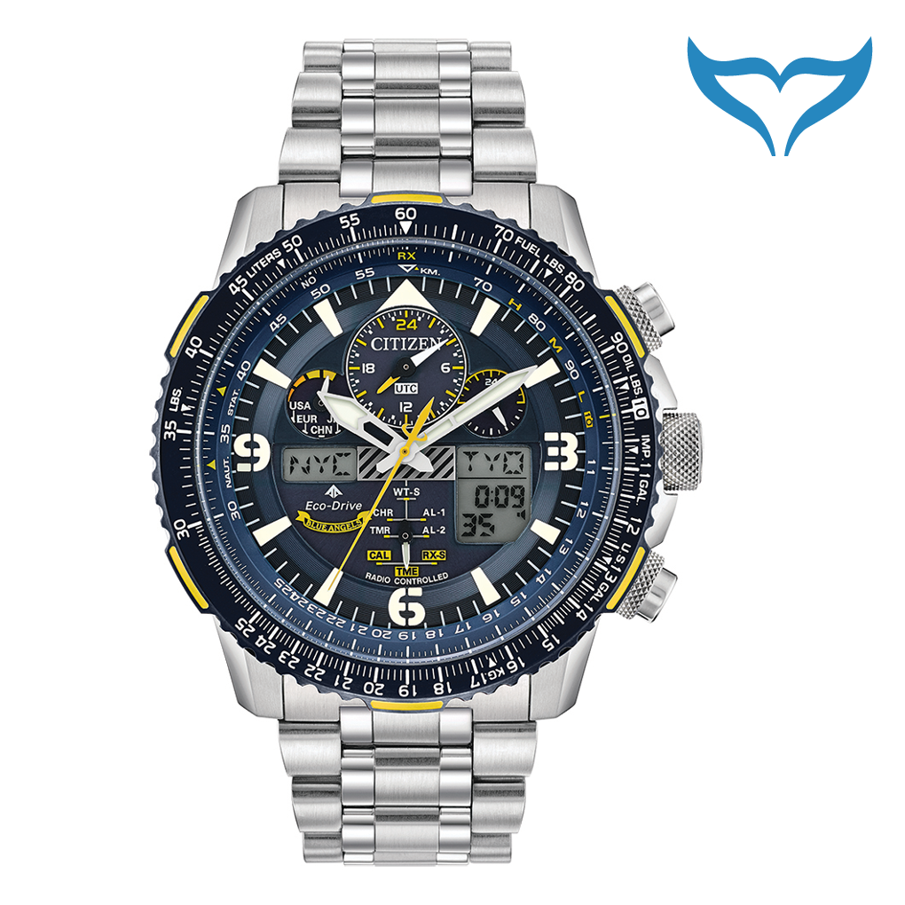Citizen Promaster Skyhawk JY8078-52L Blue Angels Eco-Drive Funk 20 bar Chrono N – Bild 2