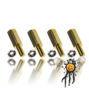 Platinen Abstandhalter Hexbolzen Standoff M3 10 mm + 6 mm Metall 8-teilig