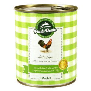 Pauls Beute, Huhn mit Rote Beete, Birne und Löwenzahn (ohne synthetische Zusatzstoffe)