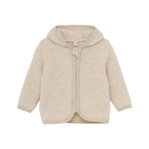 Huttelihut – Jacke Wollfleece M, camel melange