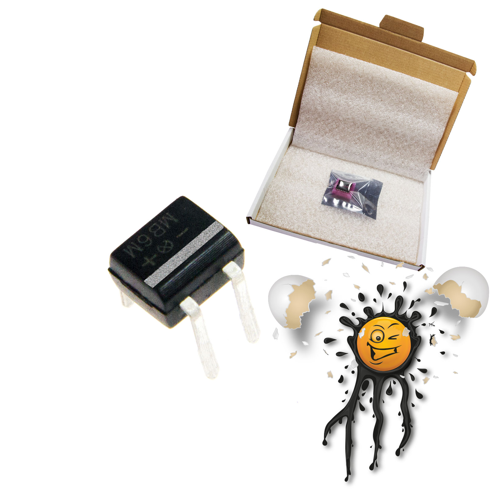 5 Stk. pcs. MB6M DIP4 IC – Bild 3