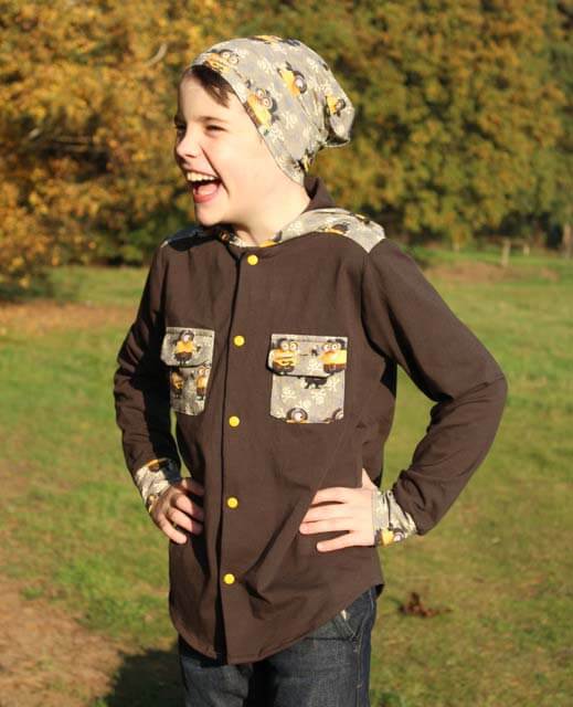 Jersey, unifarben Braun – Bild 5