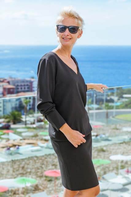 Elastisches, dehnbares Mischgewebe – Kofferware, Khaki, Oliv – Bild 9