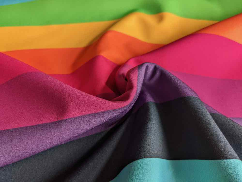 Softshell, Blockstreifen Gelb, Grün, Rot – Bild 2