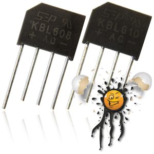 2 Stück SEP KBL608 800V KBL610 1000V 6A Brückengleichrichter Gleichrichter