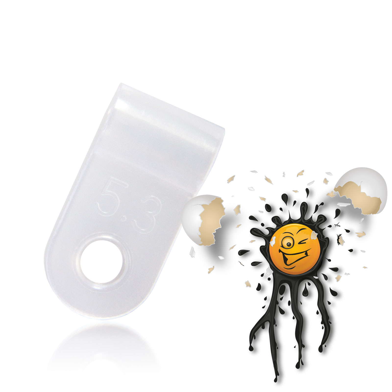 10 x Nylon R Clip Kabelklemme ø 3.3 5.3 6.4 8.4 10.4 13.2 mm Kabelfixierung – Bild 4