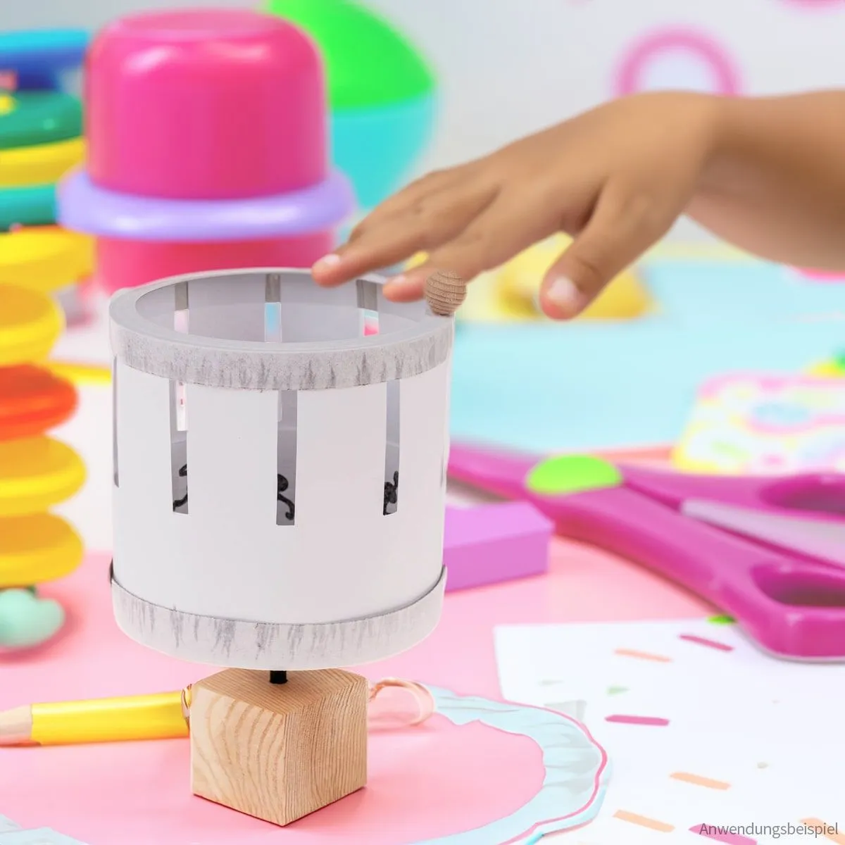 Kartonbausatz Drehkino Bastelset – Bild 6