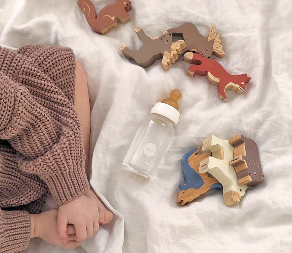 HEVEA – Holztiere Wald Set 4 tlg., Kautschukbaumholz, Fairtrade – Bild 6