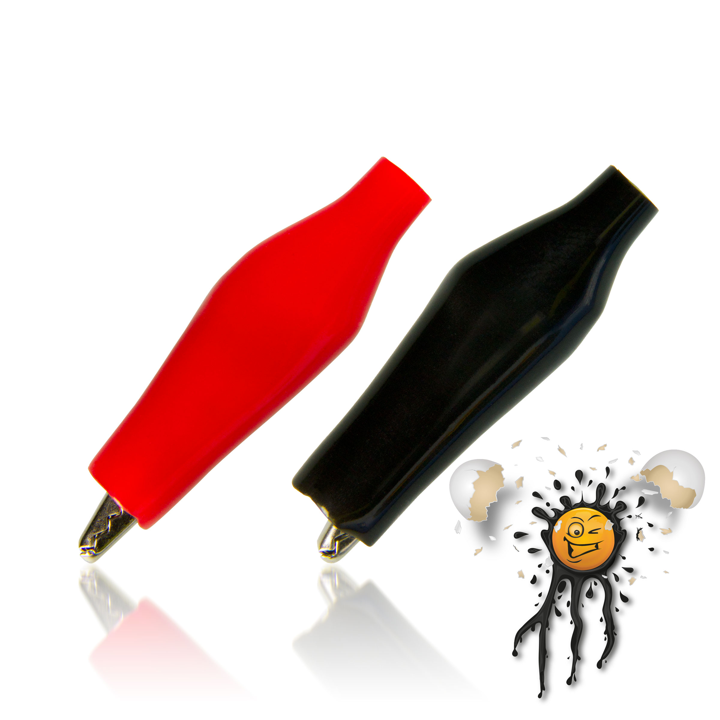 5 x 28mm isolierte Krokodilklemme mit Hülle – Bild 5