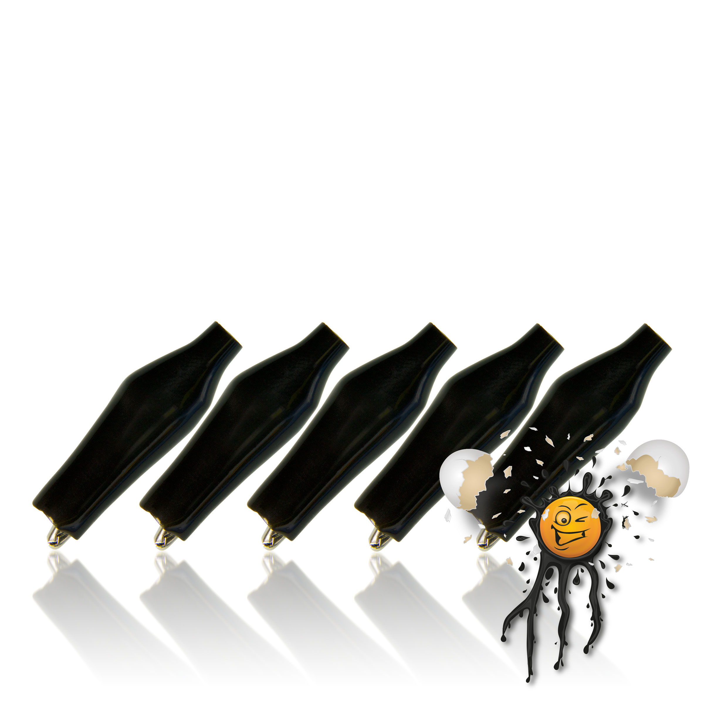 5 x 28mm isolierte Krokodilklemme mit Hülle – Bild 4