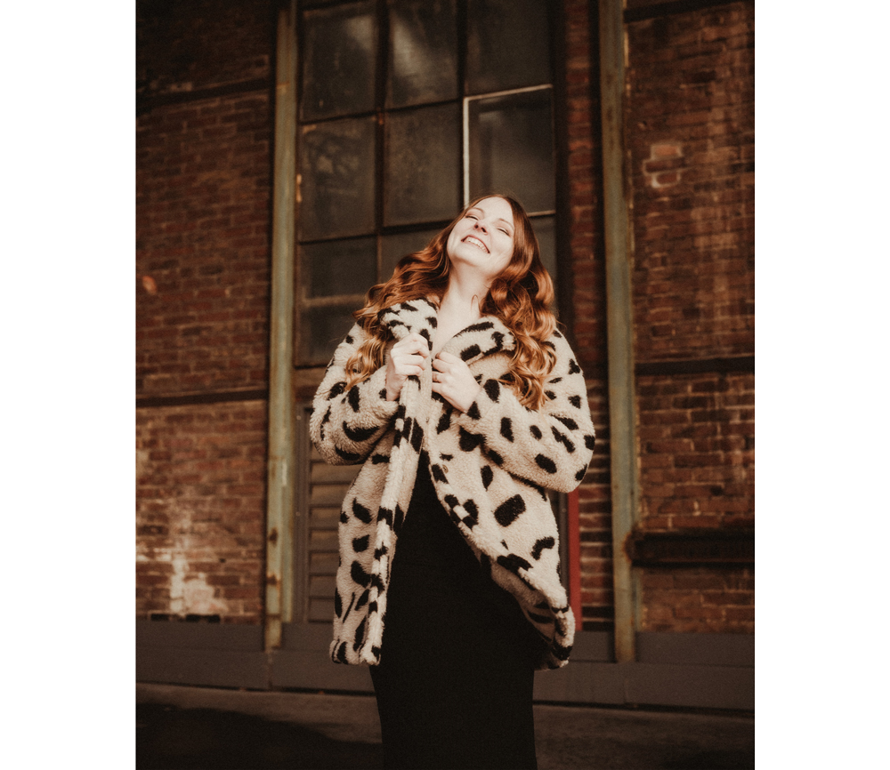 Alwero – Manteljacke Woman „MOODS“, Biowolle, Leo/Gepard – Bild 6