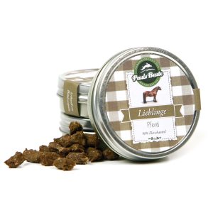 Pauls Beute Leckerli-Dose (98% Fleischanteil), Pferd