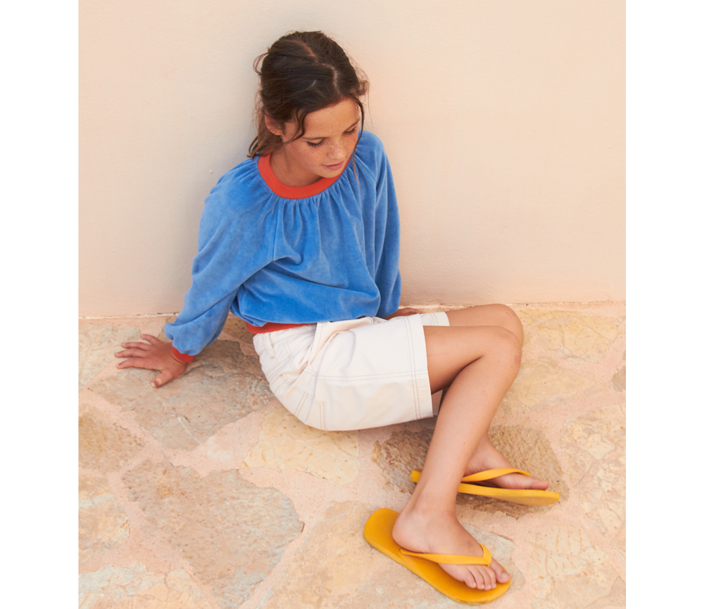 LongLiveTheQueen – Bermuda Jeans Canvas, White, Baumwolle – Bild 4