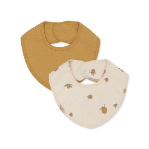 Konges Sløjd – Lätzchen, 2er Pack, Lemon, Biobaumwolle