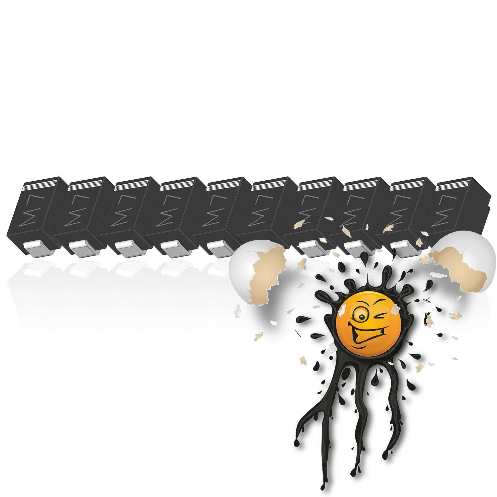 10 x DO214 SMD Schottky Rectifier Diode – Bild 7