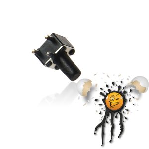 5 Stück Arduino DIY Mini Taster Micro Button Switch 90 Grad 3-polig 4,5 x 4,5 mm x 7,0 mm