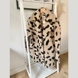 Alwero – Manteljacke Woman „MOODS“, Biowolle, Leo/Gepard