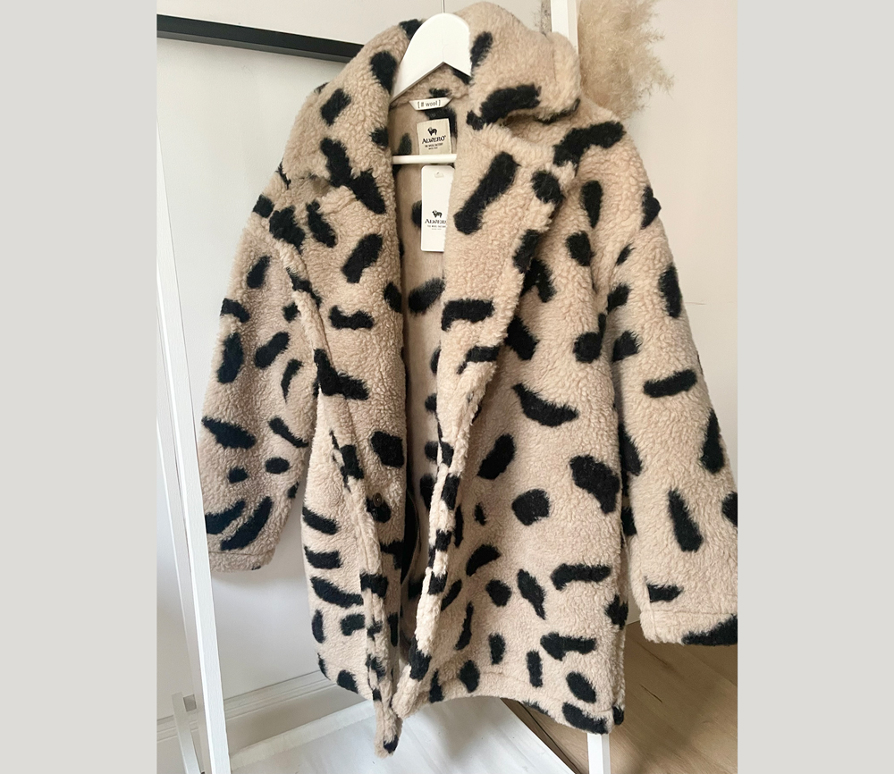 Alwero – Manteljacke Woman „MOODS“, Biowolle, Leo/Gepard – Bild 4