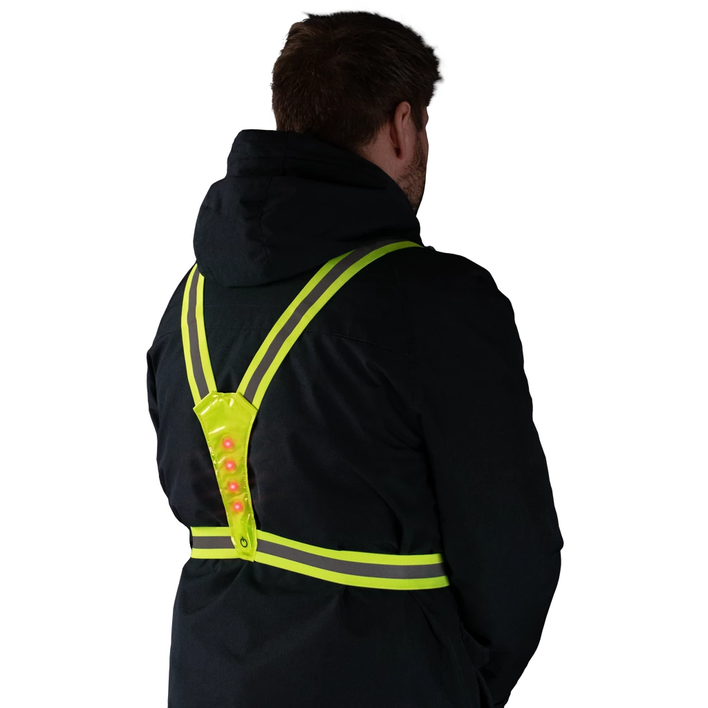 Nightwalk Human Safety Harness, LED-Beleuchtung auf Vorder- und Rückseite, inkl. Batterien, one Size – Bild 3