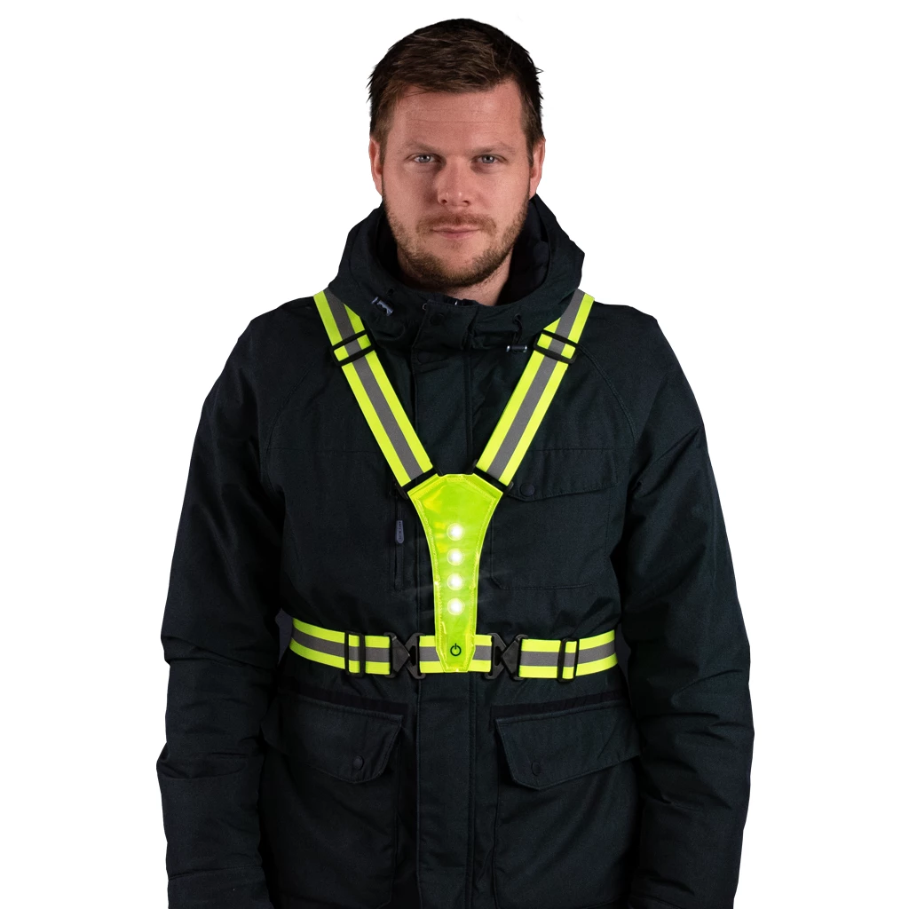 Nightwalk Human Safety Harness, LED-Beleuchtung auf Vorder- und Rückseite, inkl. Batterien, one Size – Bild 2