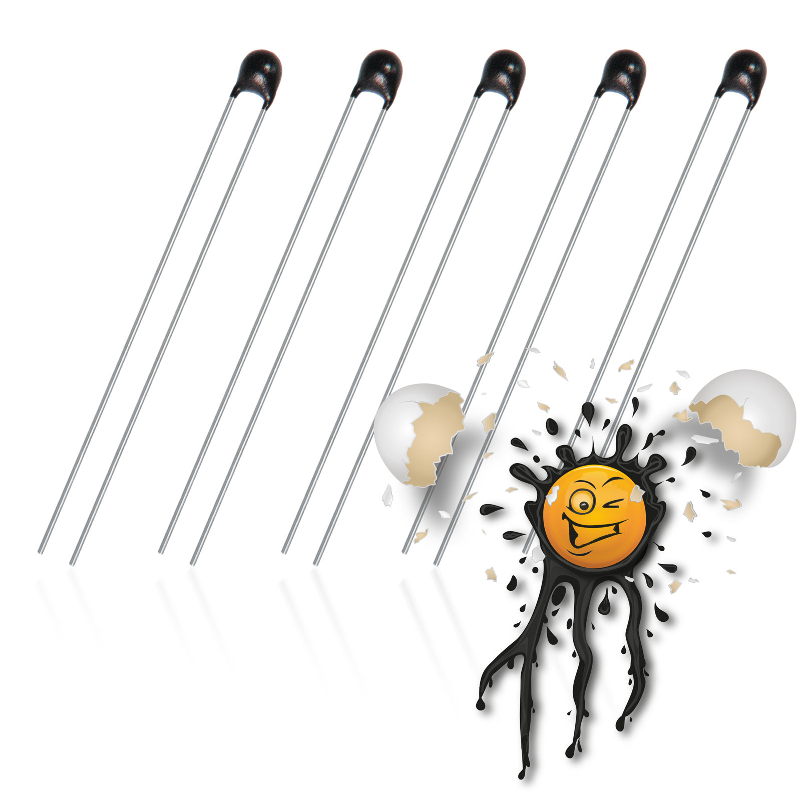 5 x Thermistor Heissleiter 3950K MF52B 5% 1K 2K 3K 4K7 5K 10K 20K 47K 50K 100K Thermal Resistor – Bild 3