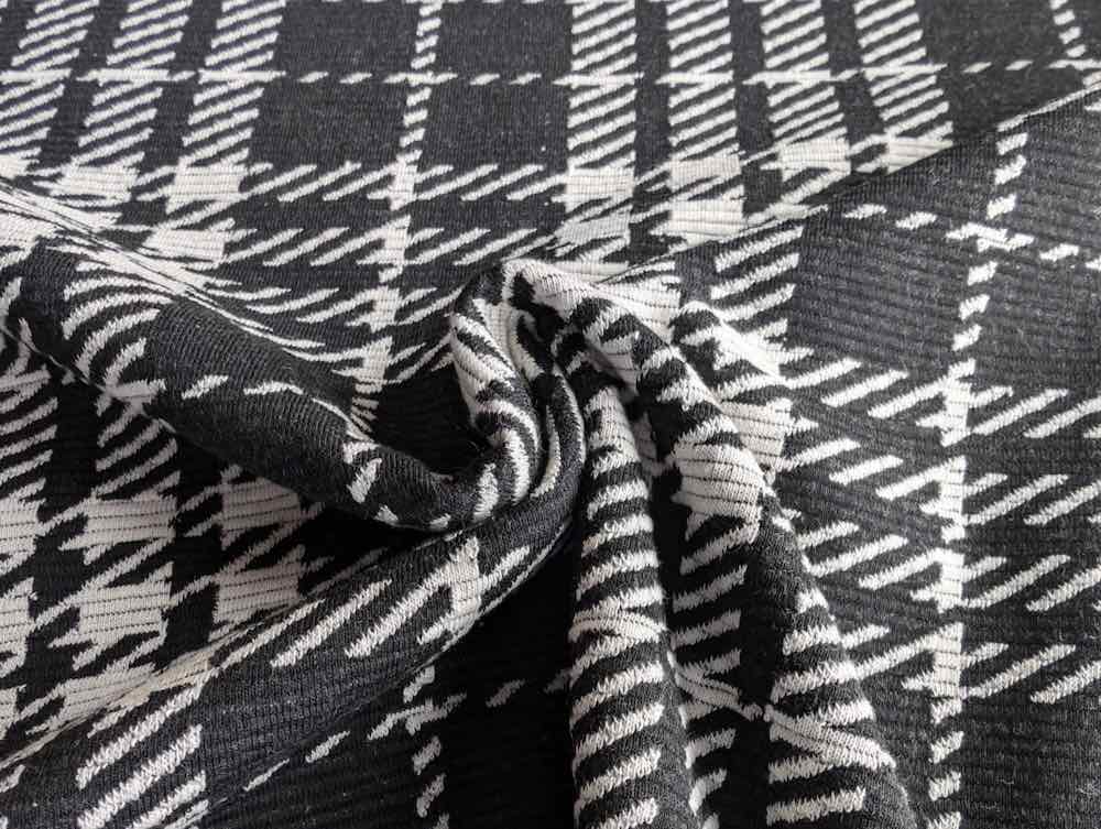 Jersey, Ottoman, große Musterung Glencheck Karo – Bild 5