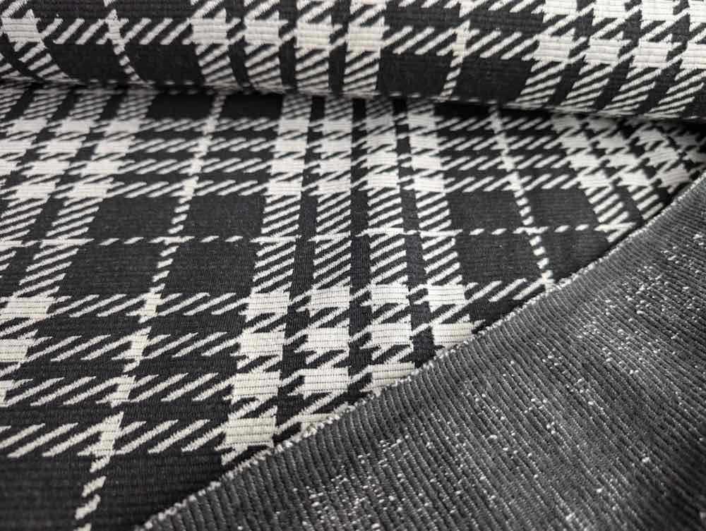 Jersey, Ottoman, große Musterung Glencheck Karo – Bild 2