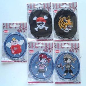 Aufnäher, Bügelbild Piraten und Engel, 5 Stück