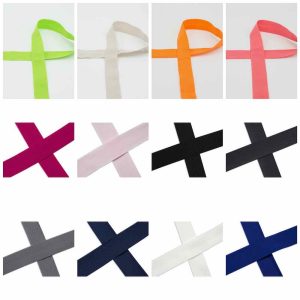 Elastisches Einfassband – unifarben – 5 Meter Länge – viele Farben