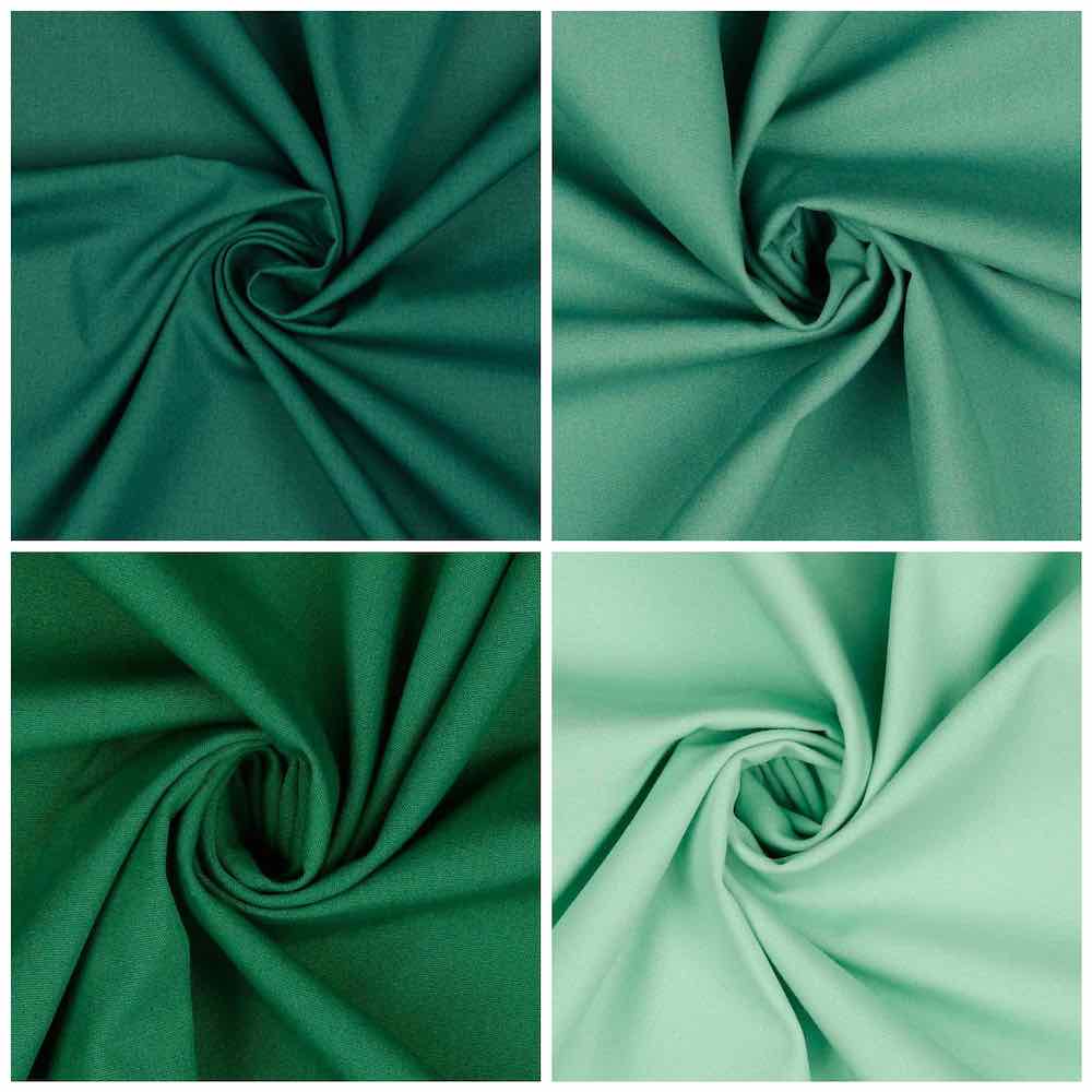Baumwollstoff, Serie Grün, unifarben, leicht fallend – Bild 4