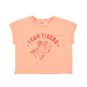 PiuPiuChick – T-Shirt „TIGER“, pink, Biobaumwolle