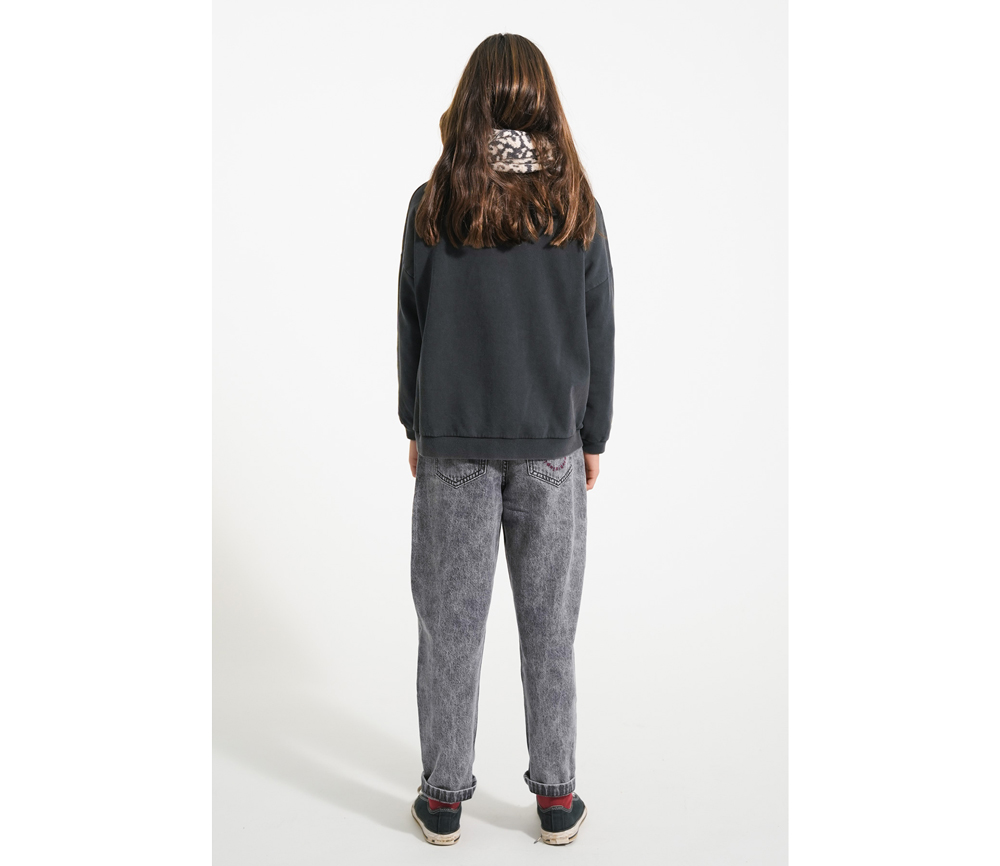 PiuPiuChick – Schal gestrickt, LIGHT PINK w/ animal print – Bild 4