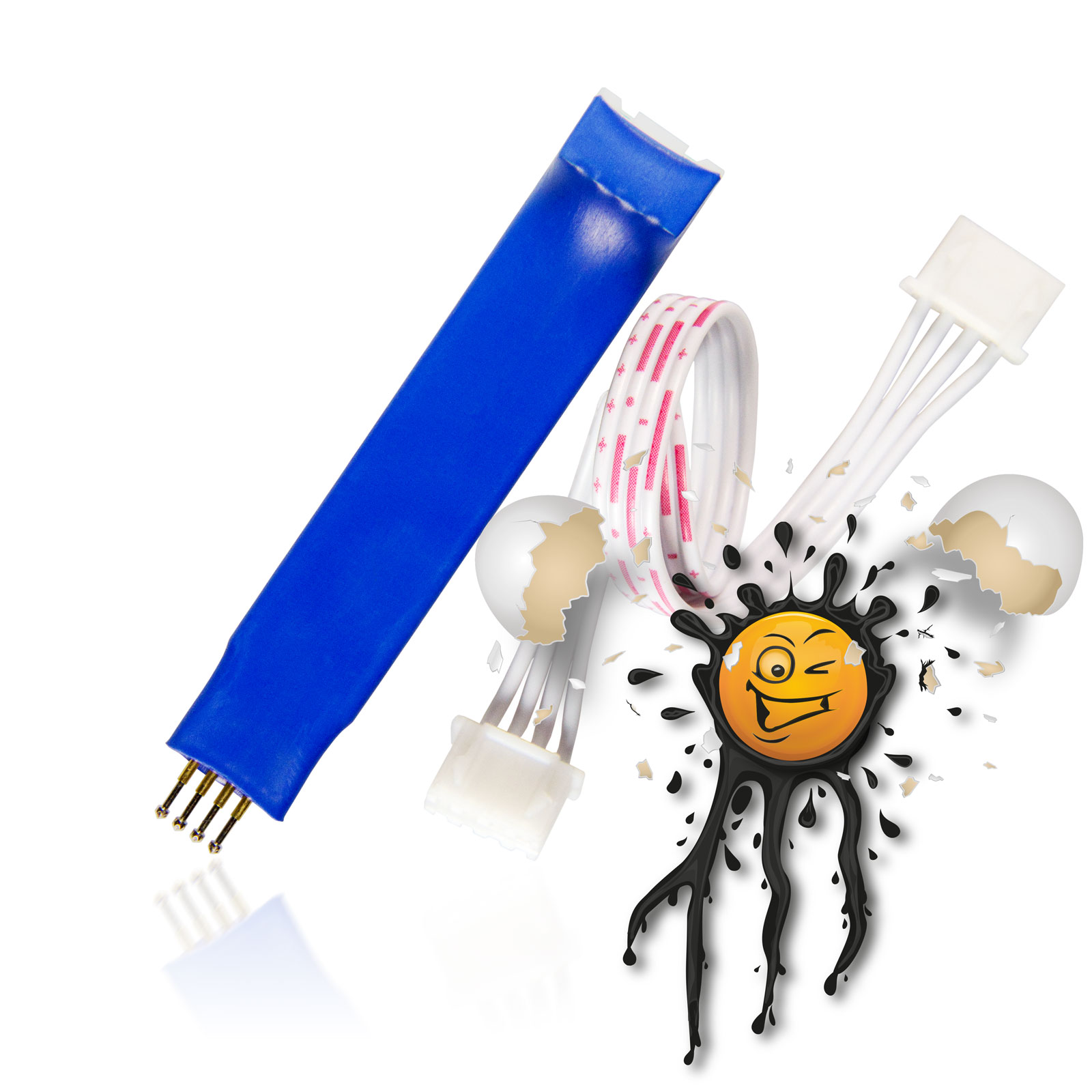 Pogo Pin Test Flash Programmier 4 Pin Adapter 2,00mm Pitch + JST-XH Kabel 20cm – Bild 3