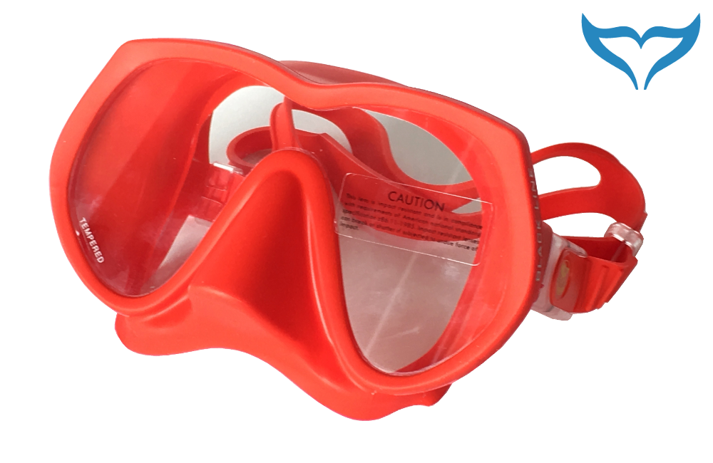 Poseidon Tauchmaske 1-Fenstermaske Phantom Red Line 0720-140 Maske rot Maskenbox