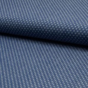 Baumwollstoff, kleine Musterung auf Denim