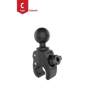 RAM Mounts Tough-Claw Halteklammer (klein) mit Feststellschraube – C-Kugel (1,5 Zoll), Durchmesser 15,9-29,0 mm