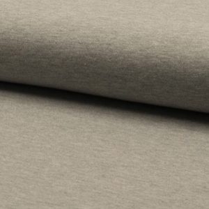 French Terry Stoff – Sommersweat, Hellgrau Melange